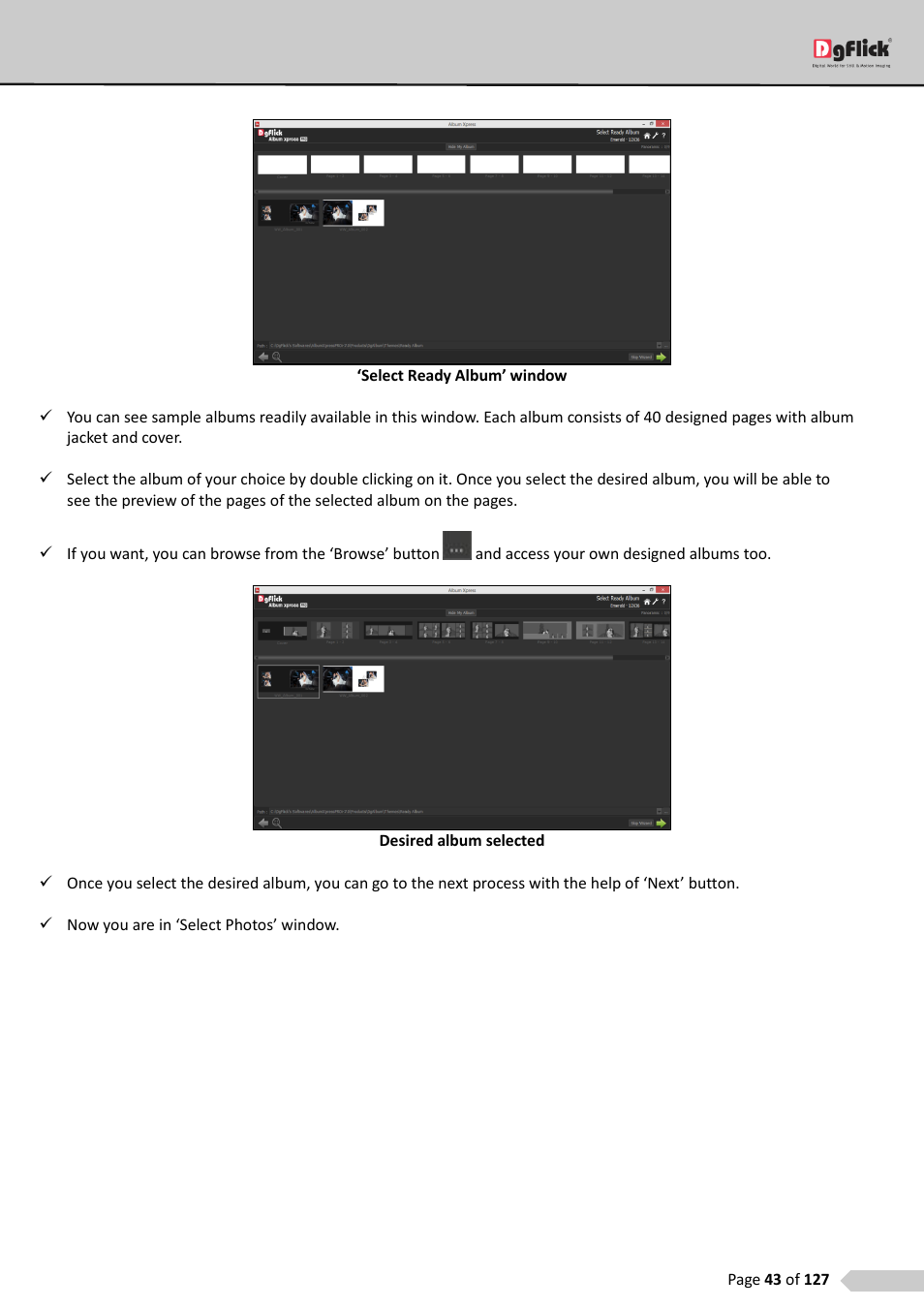 DgFlick AlbumXpress User Manual | Page 44 / 128