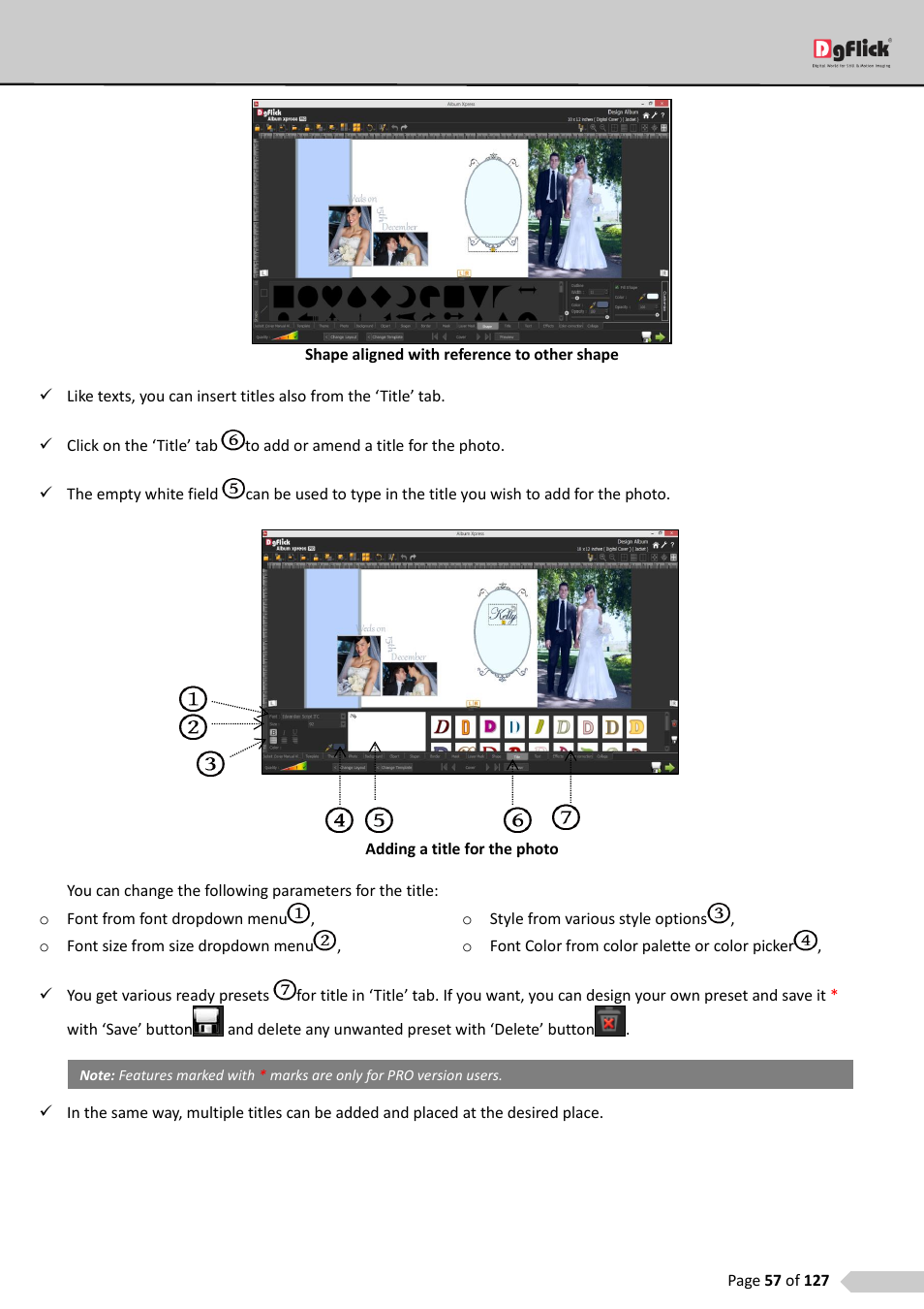 DgFlick AlbumXpress User Manual | Page 58 / 128