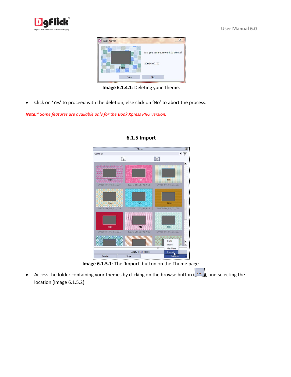 Import | DgFlick BookXpress User Manual | Page 105 / 113