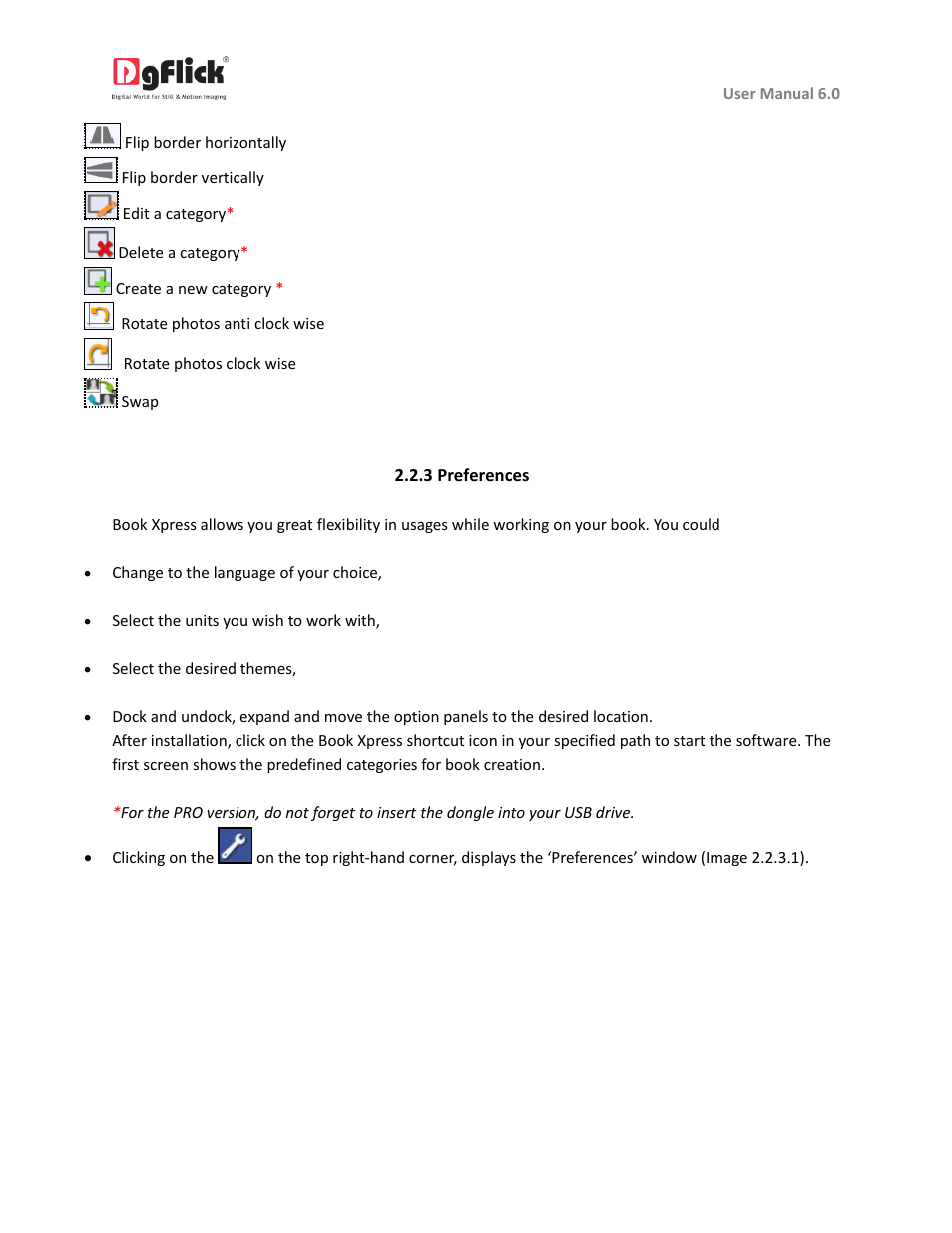 Preferences | DgFlick BookXpress User Manual | Page 12 / 113