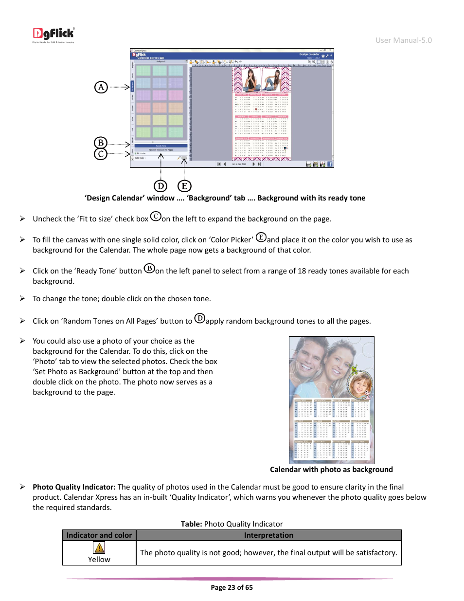 DgFlick CalendarXpress User Manual | Page 23 / 66