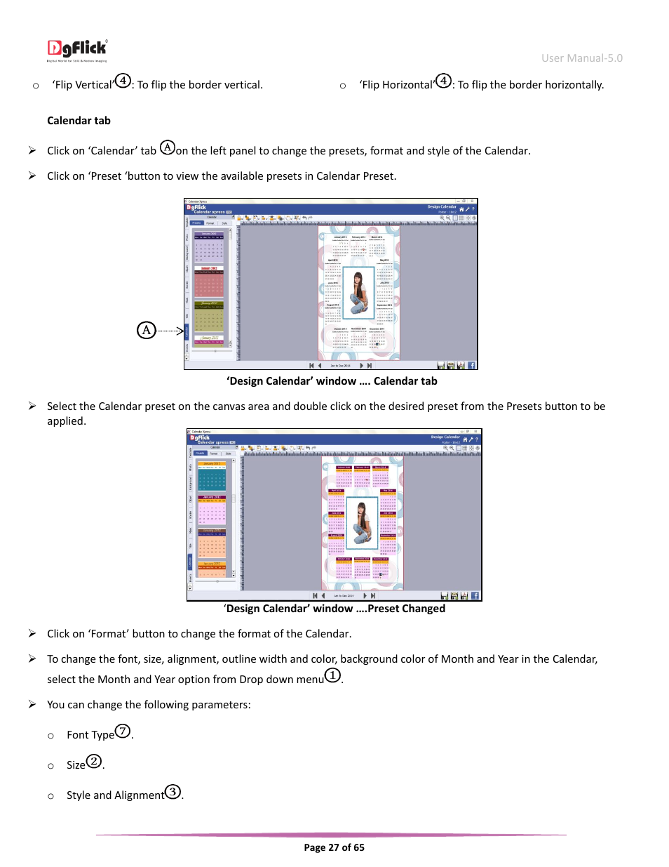 DgFlick CalendarXpress User Manual | Page 27 / 66