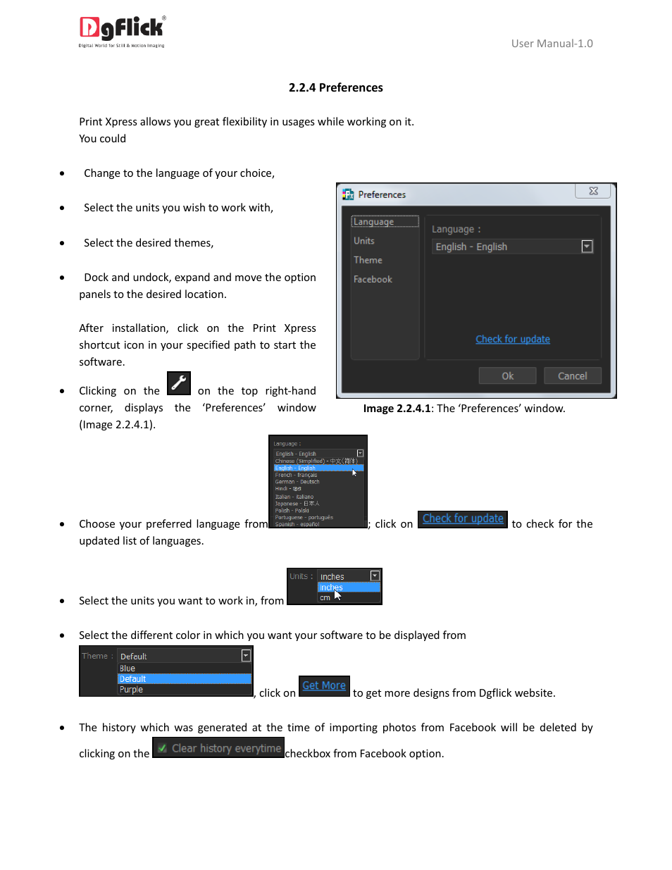 Preferences | DgFlick PrintXpress User Manual | Page 14 / 53