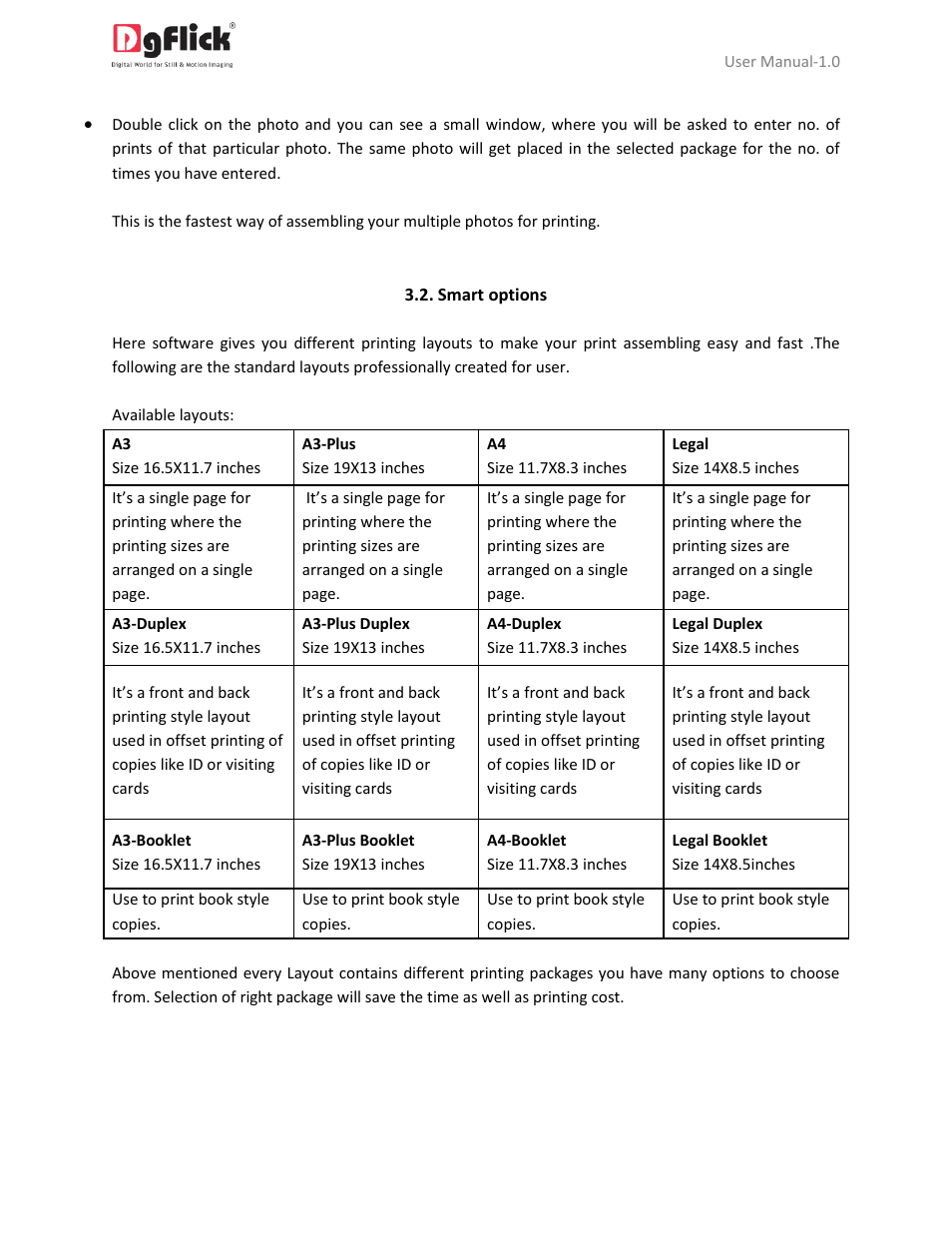 Smart options | DgFlick PrintXpress User Manual | Page 21 / 53