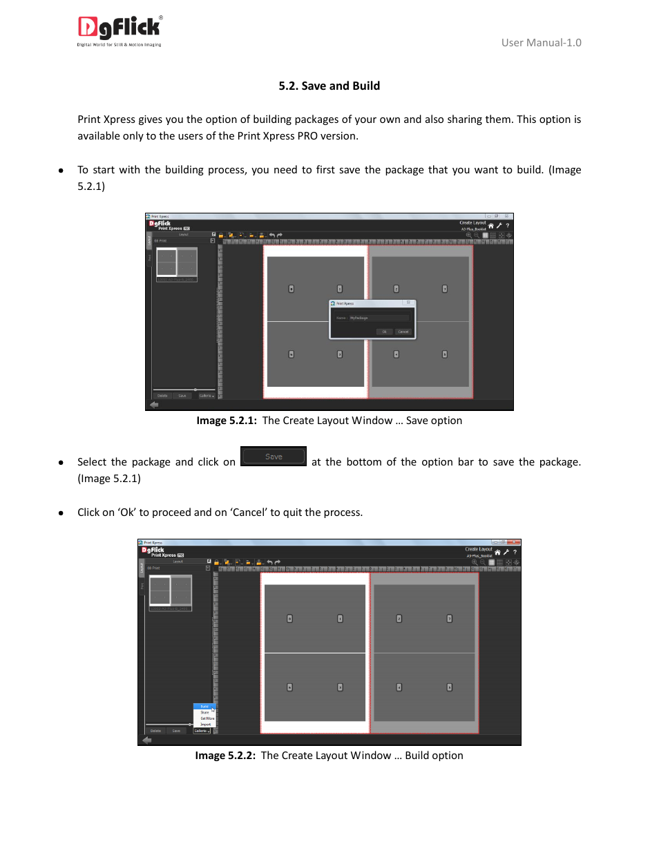 Save & build | DgFlick PrintXpress User Manual | Page 47 / 53