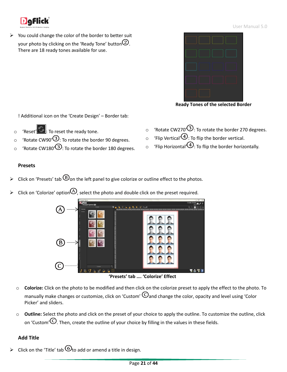 DgFlick Passport Xpress User Manual | Page 22 / 45