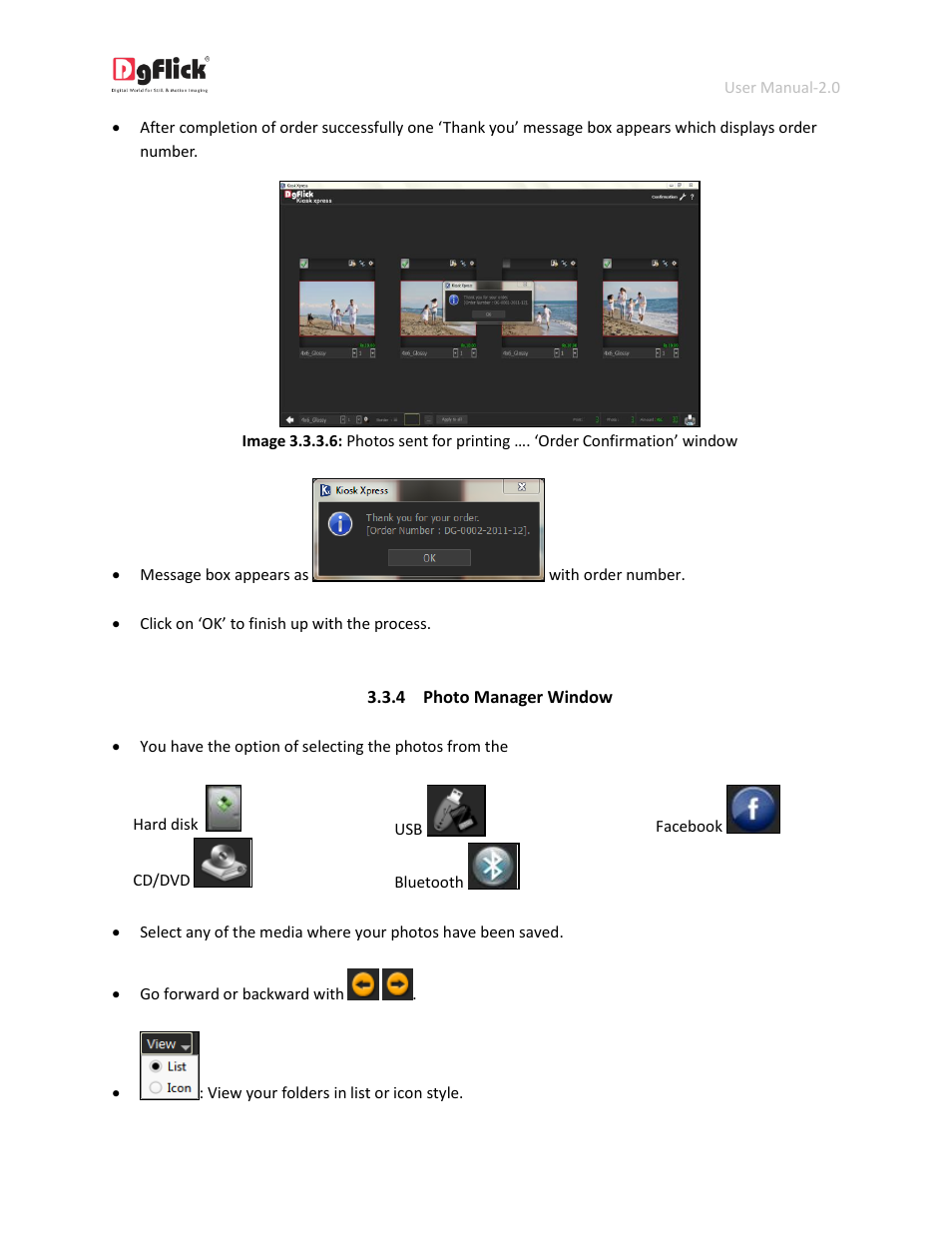 Photo manager window | DgFlick KioskXpress User Manual | Page 31 / 43