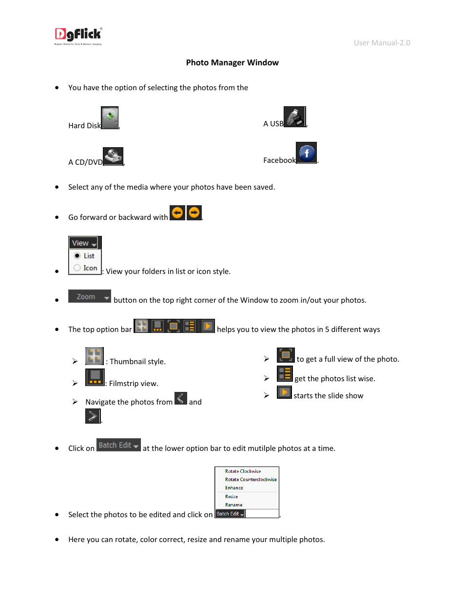 Photo manager window | DgFlick IDCardXpress User Manual | Page 29 / 75