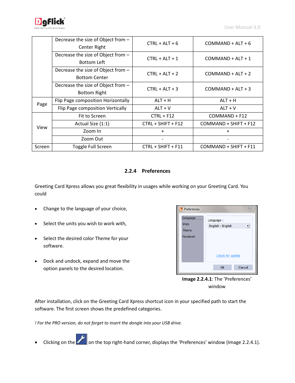 Preferences | DgFlick GreetingXpress User Manual | Page 14 / 86