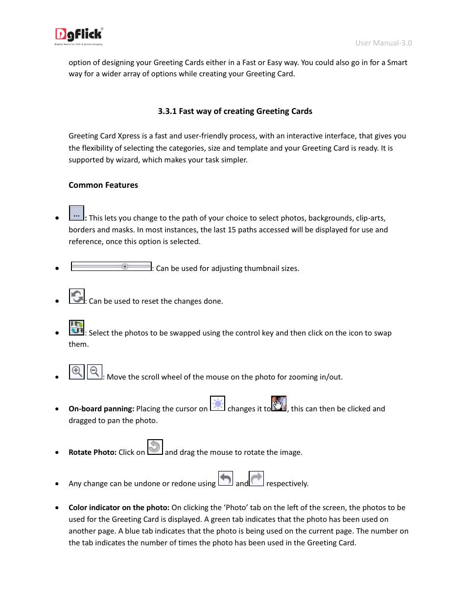 Fast way of creating greeting card | DgFlick GreetingXpress User Manual | Page 25 / 86