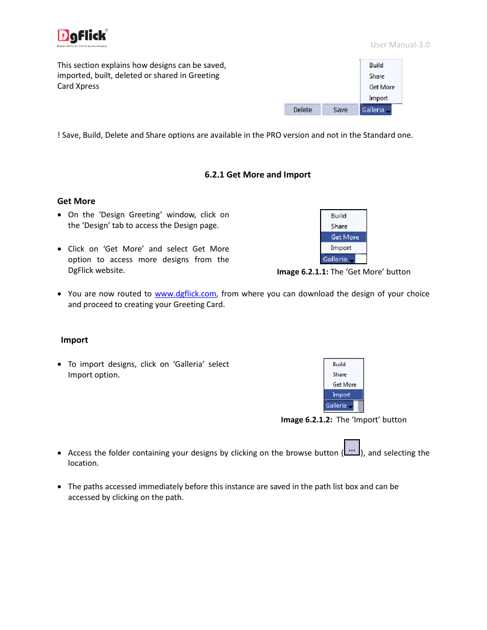 Get more and import | DgFlick GreetingXpress User Manual | Page 77 / 86