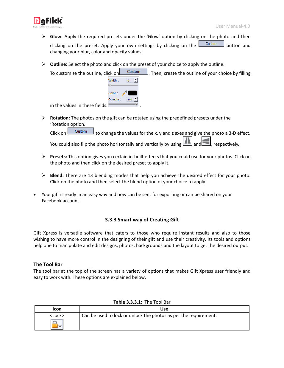 Smart way of creating gift | DgFlick GiftXpress User Manual | Page 32 / 98