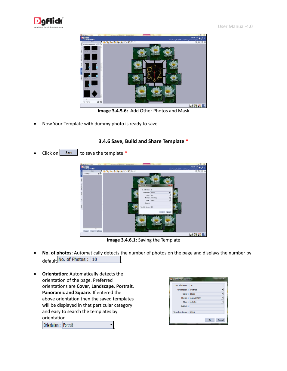 Save, build and share template | DgFlick GiftXpress User Manual | Page 64 / 98