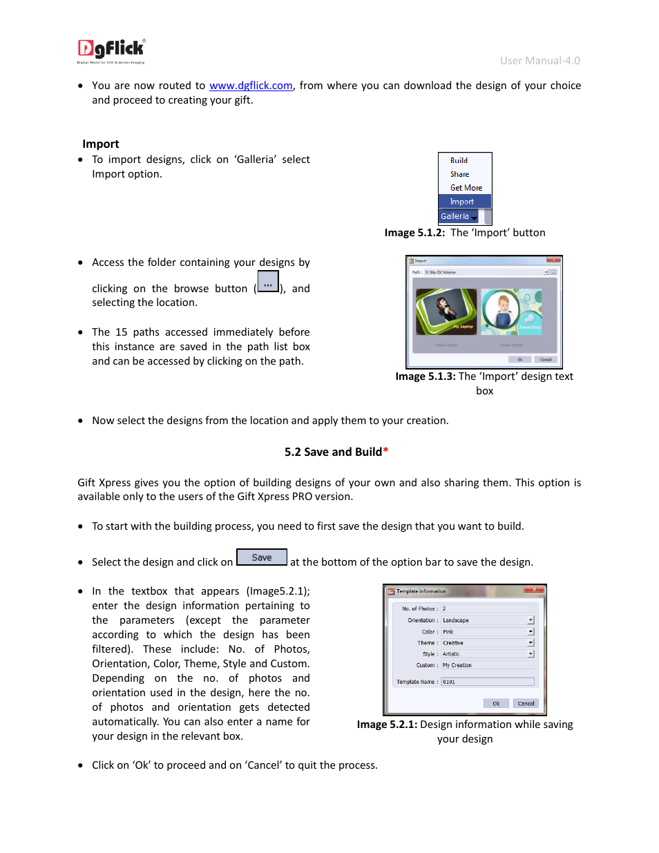 Save and build | DgFlick GiftXpress User Manual | Page 92 / 98
