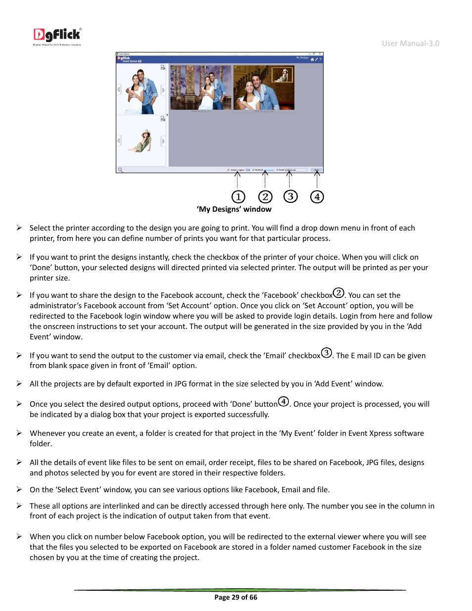 DgFlick Event Xpress User Manual | Page 29 / 66
