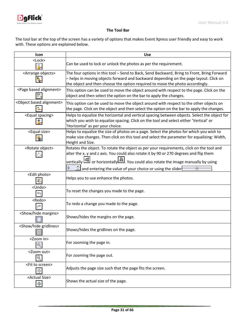 DgFlick Event Xpress User Manual | Page 31 / 66