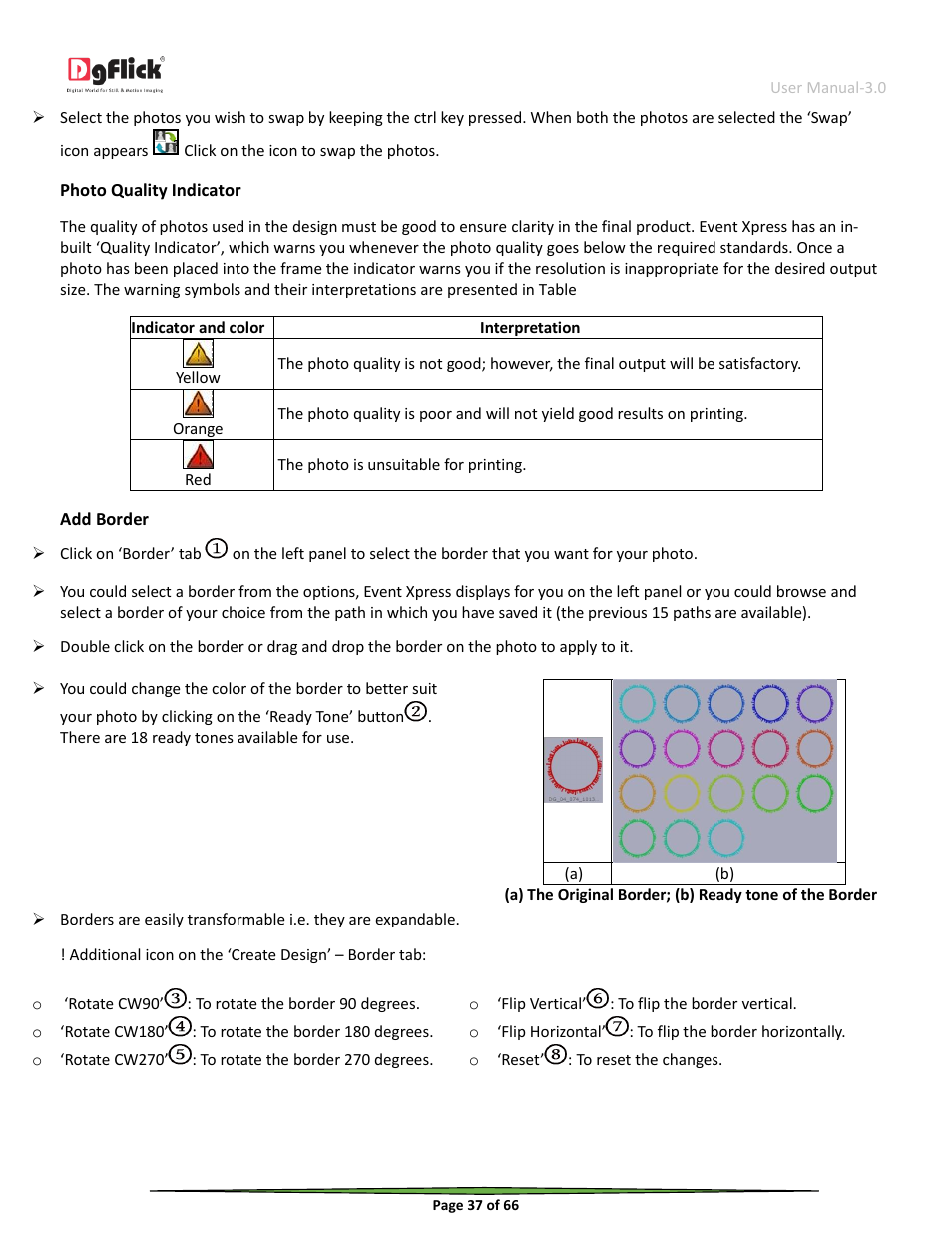DgFlick Event Xpress User Manual | Page 37 / 66