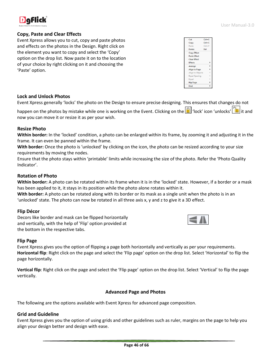 DgFlick Event Xpress User Manual | Page 46 / 66