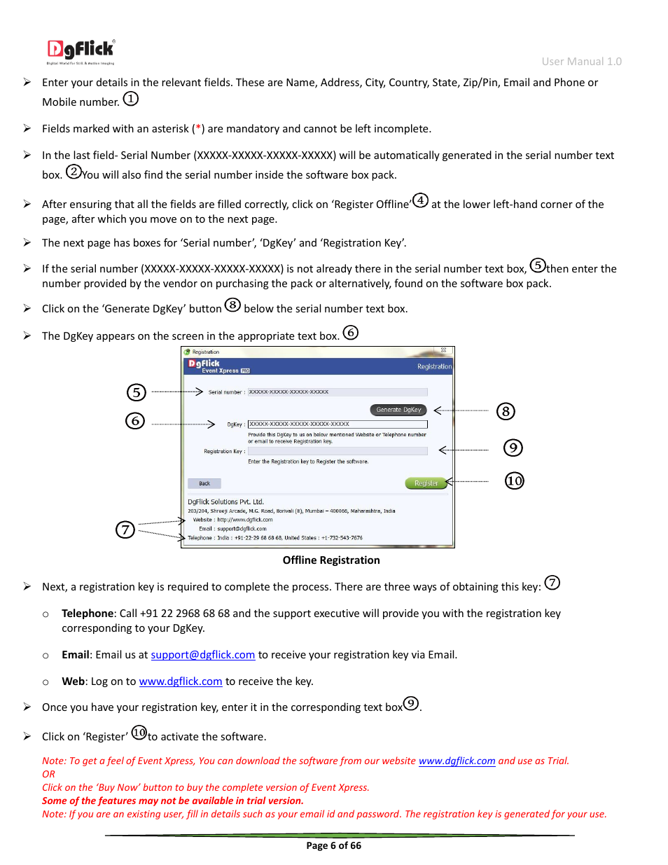 DgFlick Event Xpress User Manual | Page 6 / 66