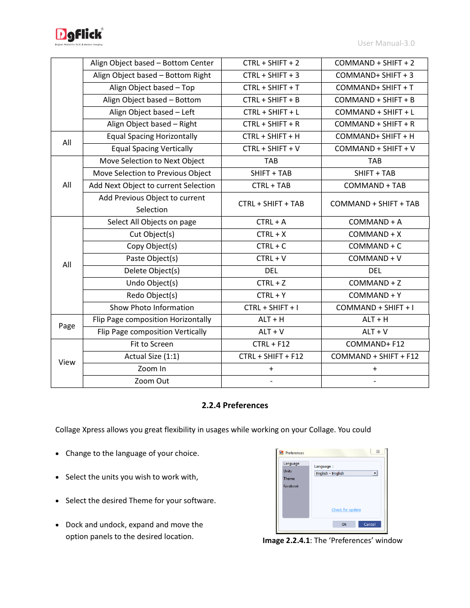 Preferences | DgFlick CollageXpress User Manual | Page 12 / 70