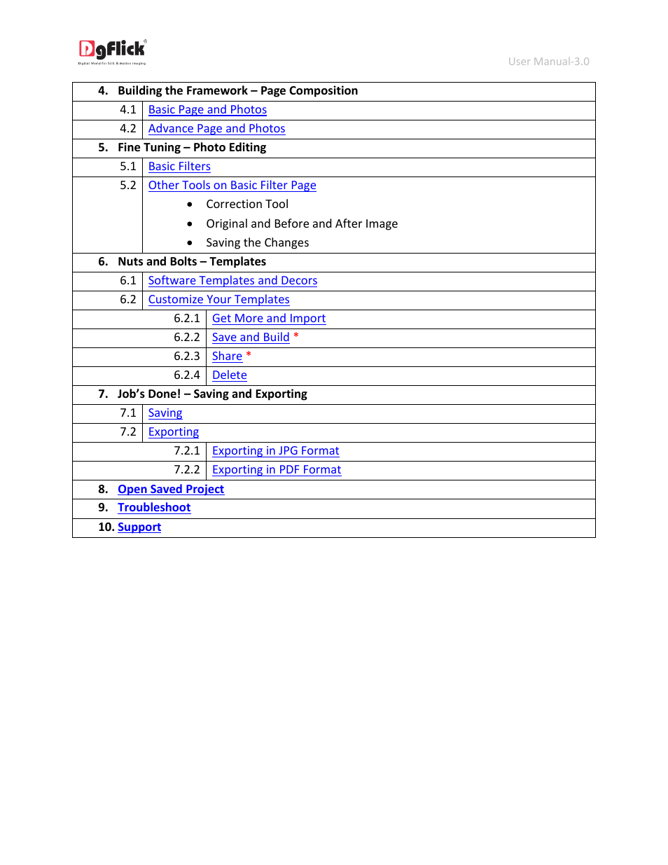 DgFlick CollageXpress User Manual | Page 3 / 70