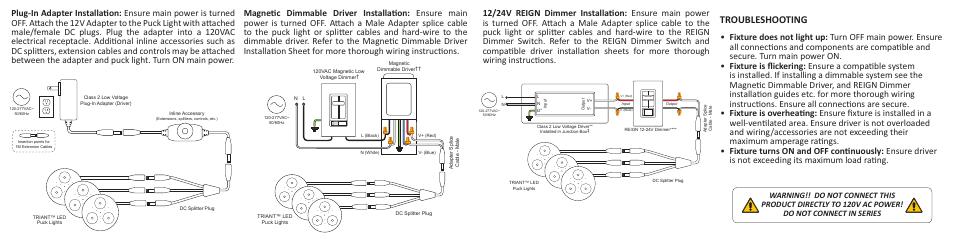 Troubleshooting | Diode LED TRIANT LED Puck Light User Manual | Page 2 / 2