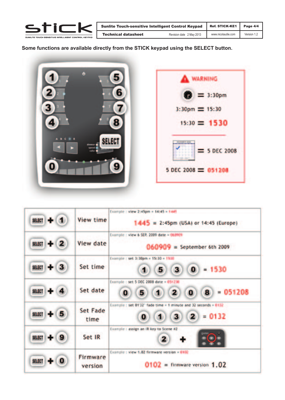 Diode LED Nicolaudie STICK 1 User Manual | Page 4 / 4