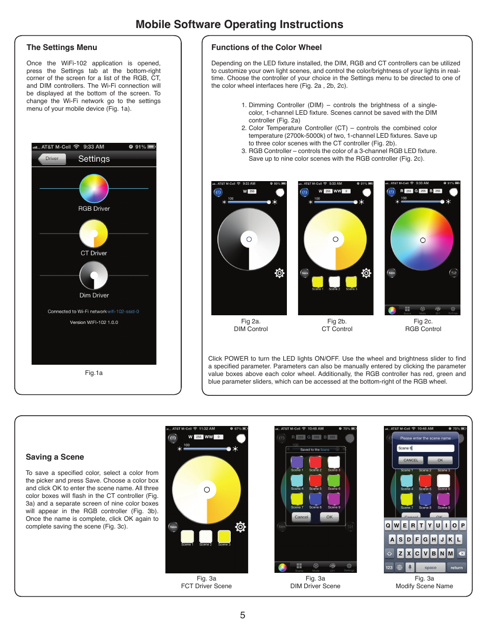 Mobile software operating instructions | Diode LED RGB Color & LED Wi-fi User Manual | Page 5 / 7