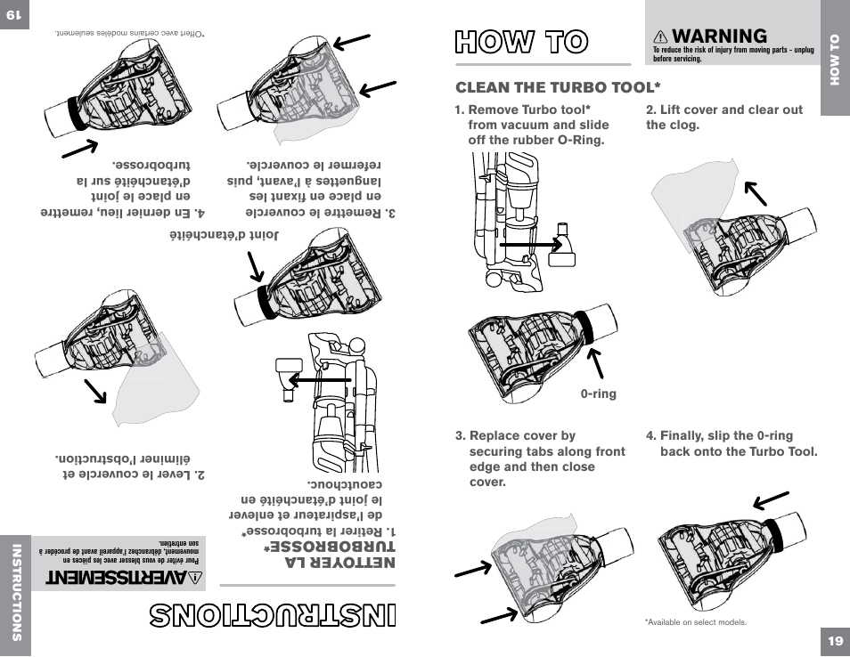Warning, A ver tis sem ent | Dirt Devil UD70300B User Manual | Page 19 / 34