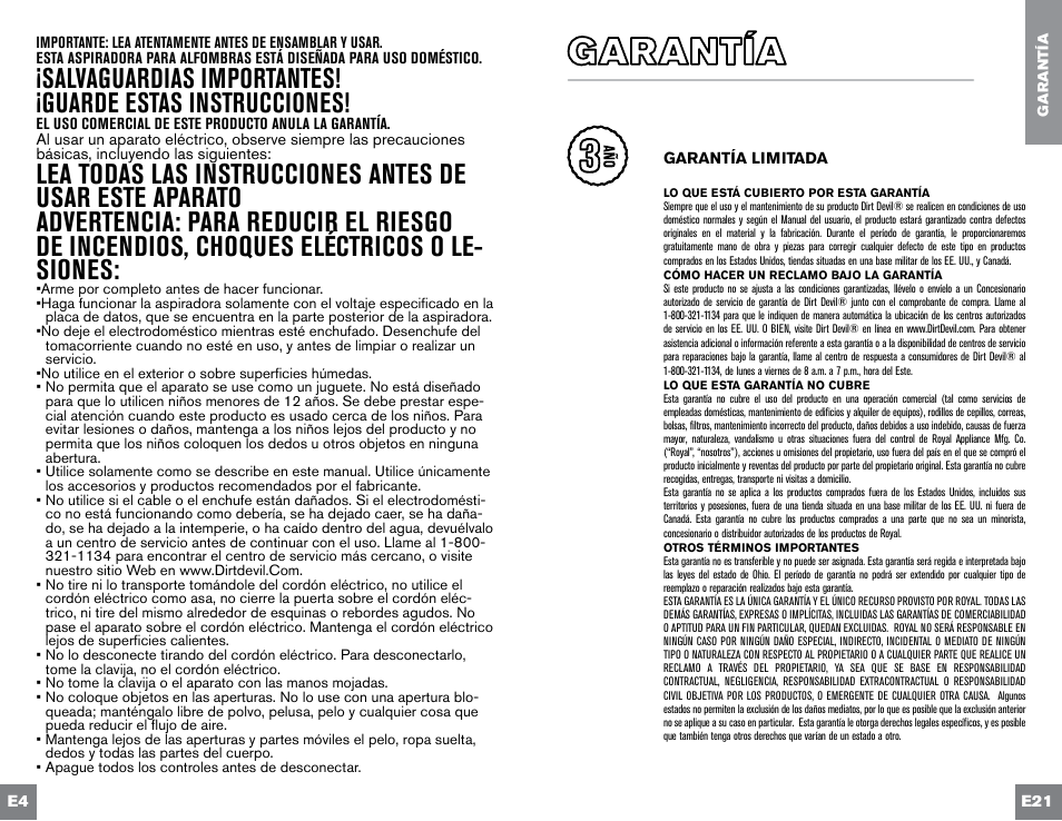 Dirt Devil UD70300B User Manual | Page 26 / 34