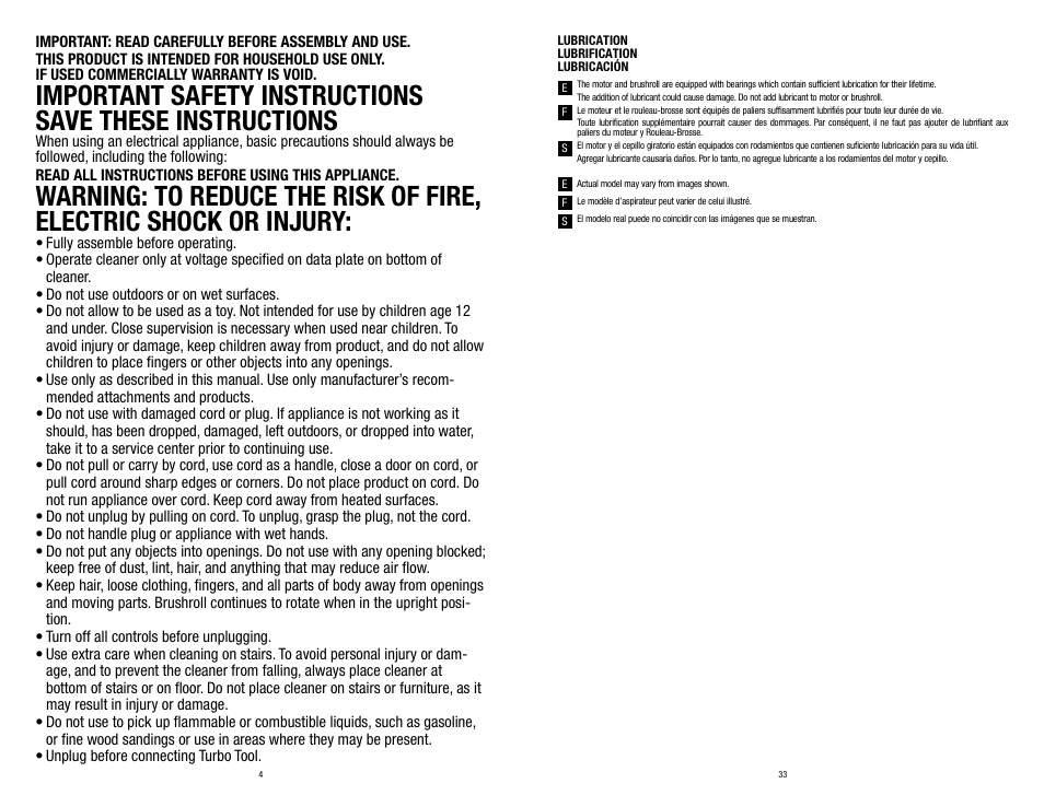 Dirt Devil UD70250B User Manual | Page 4 / 18