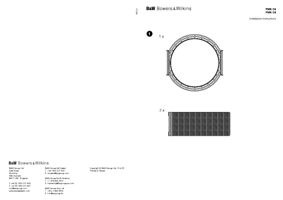 Bowers & Wilkins CCM616 User Manual | Page 32 / 34