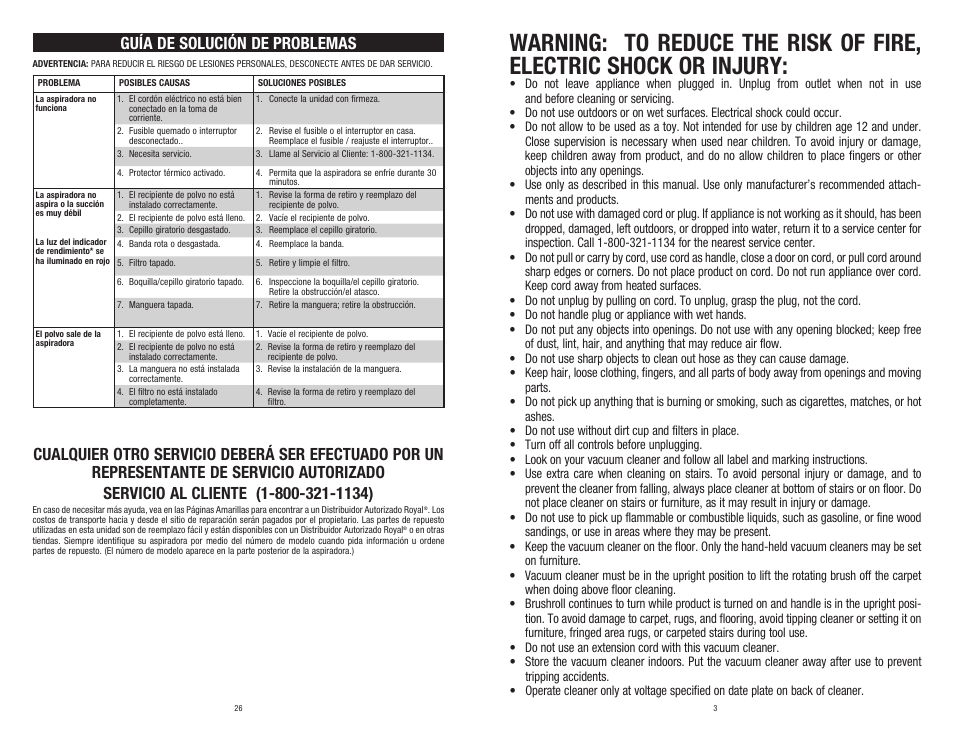 Dirt Devil UD20005 User Manual | Page 3 / 14