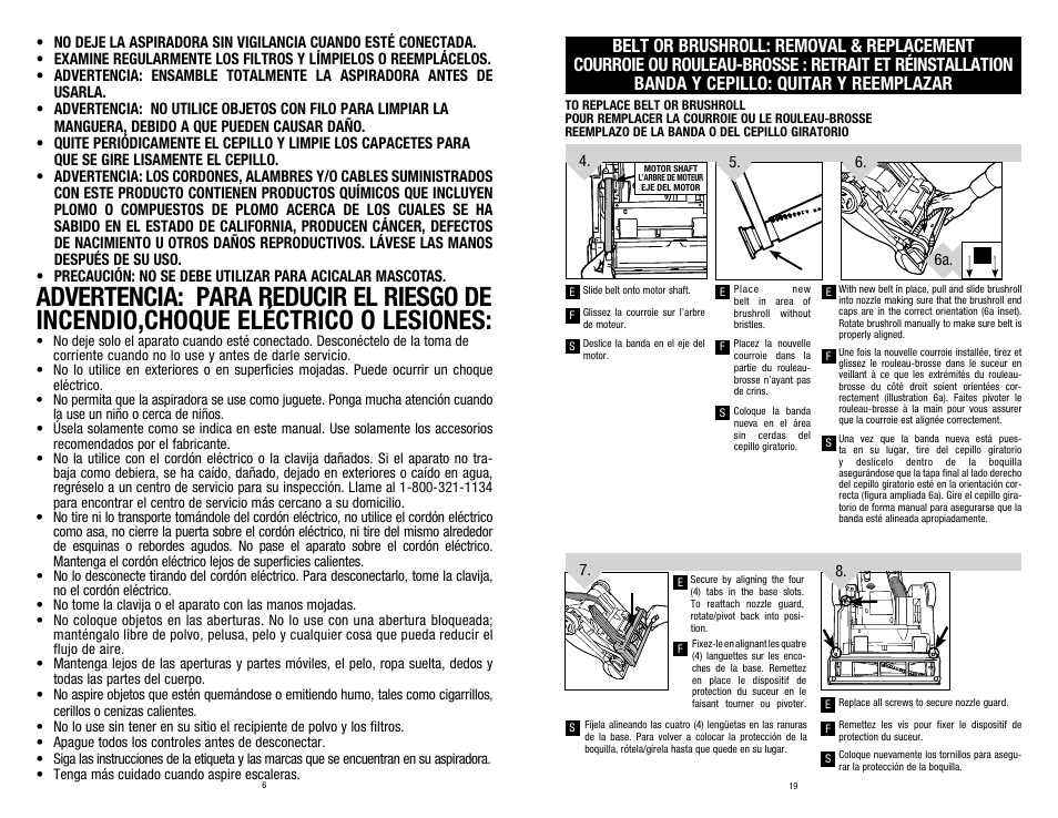 Dirt Devil UD40285 User Manual | Page 6 / 12