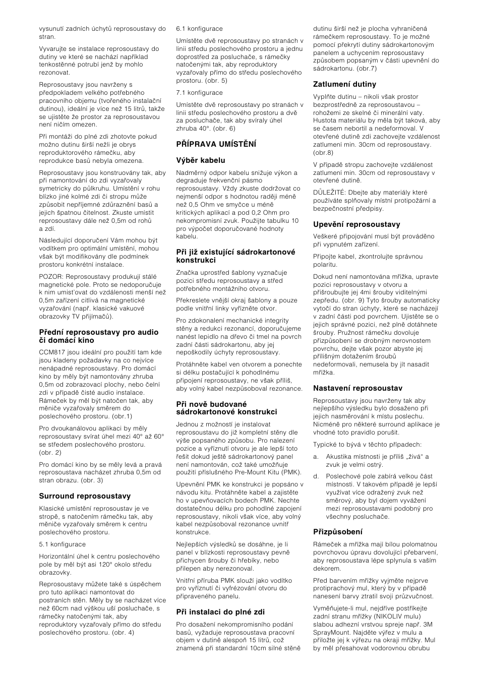Bowers & Wilkins CCM817 User Manual | Page 25 / 35