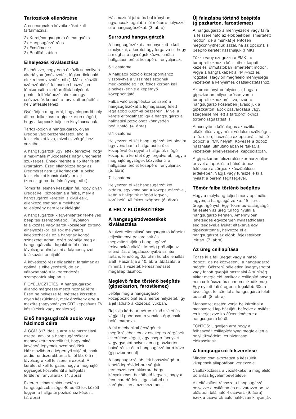 Bowers & Wilkins CCM817 User Manual | Page 27 / 35