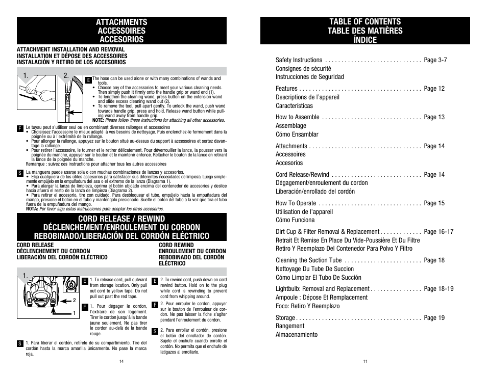 Dirt Devil SD40030 User Manual | Page 11 / 12