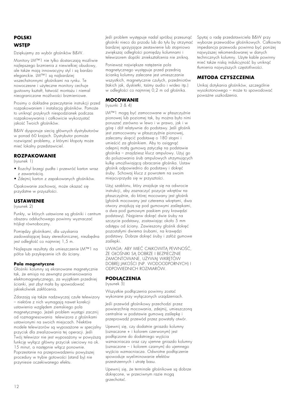 Bowers & Wilkins LM1 User Manual | Page 14 / 23