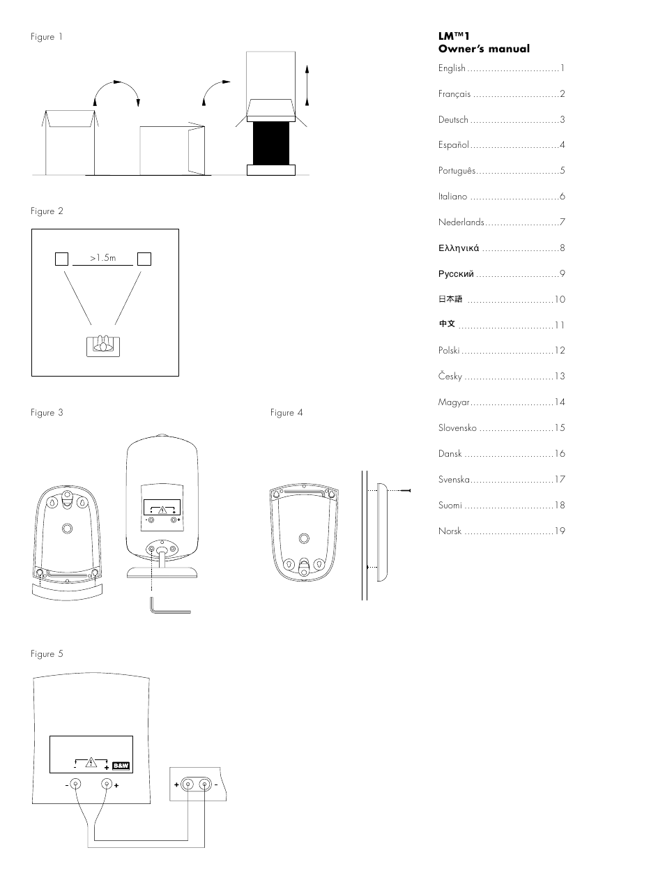 Lm 1 | Bowers & Wilkins LM1 User Manual | Page 2 / 23
