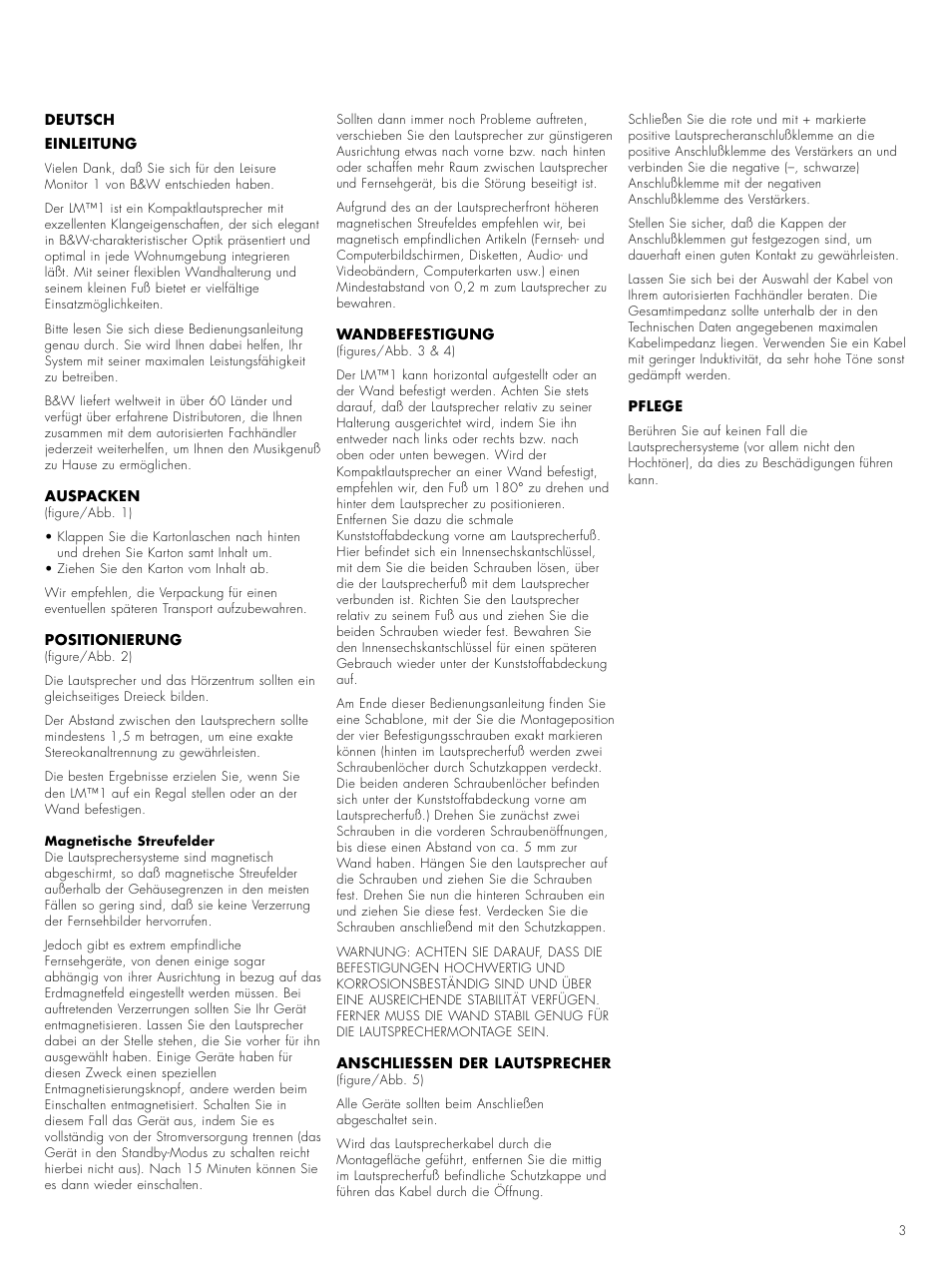 Bowers & Wilkins LM1 User Manual | Page 5 / 23