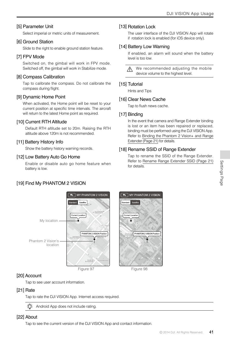 DJI Phantom 2 Vision Plus User Manual User Manual | Page 41 / 52