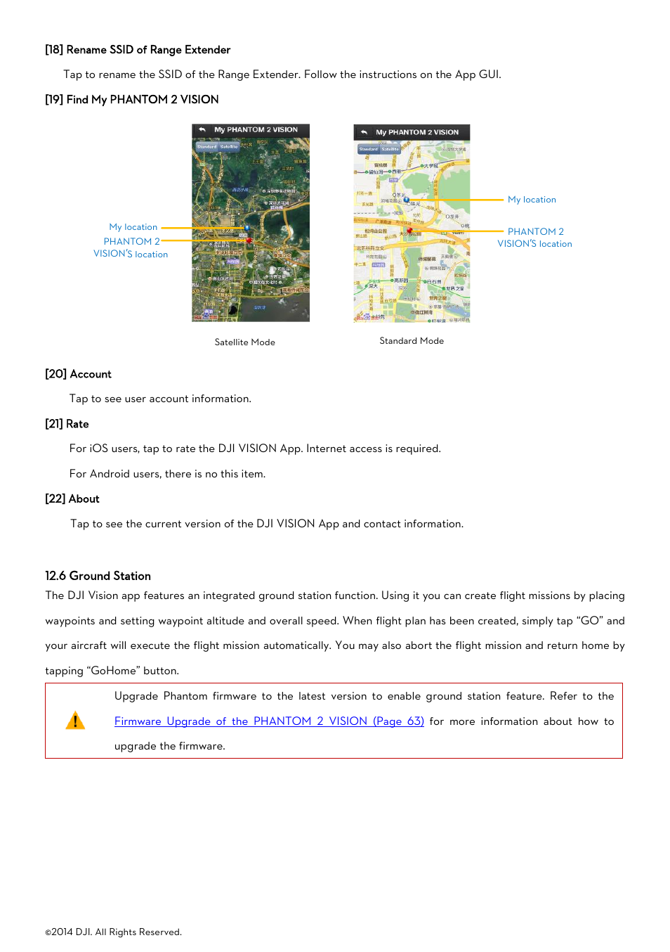 6 ground station, Round, Tation | DJI Phantom 2 Vision User Manual User Manual | Page 55 / 71