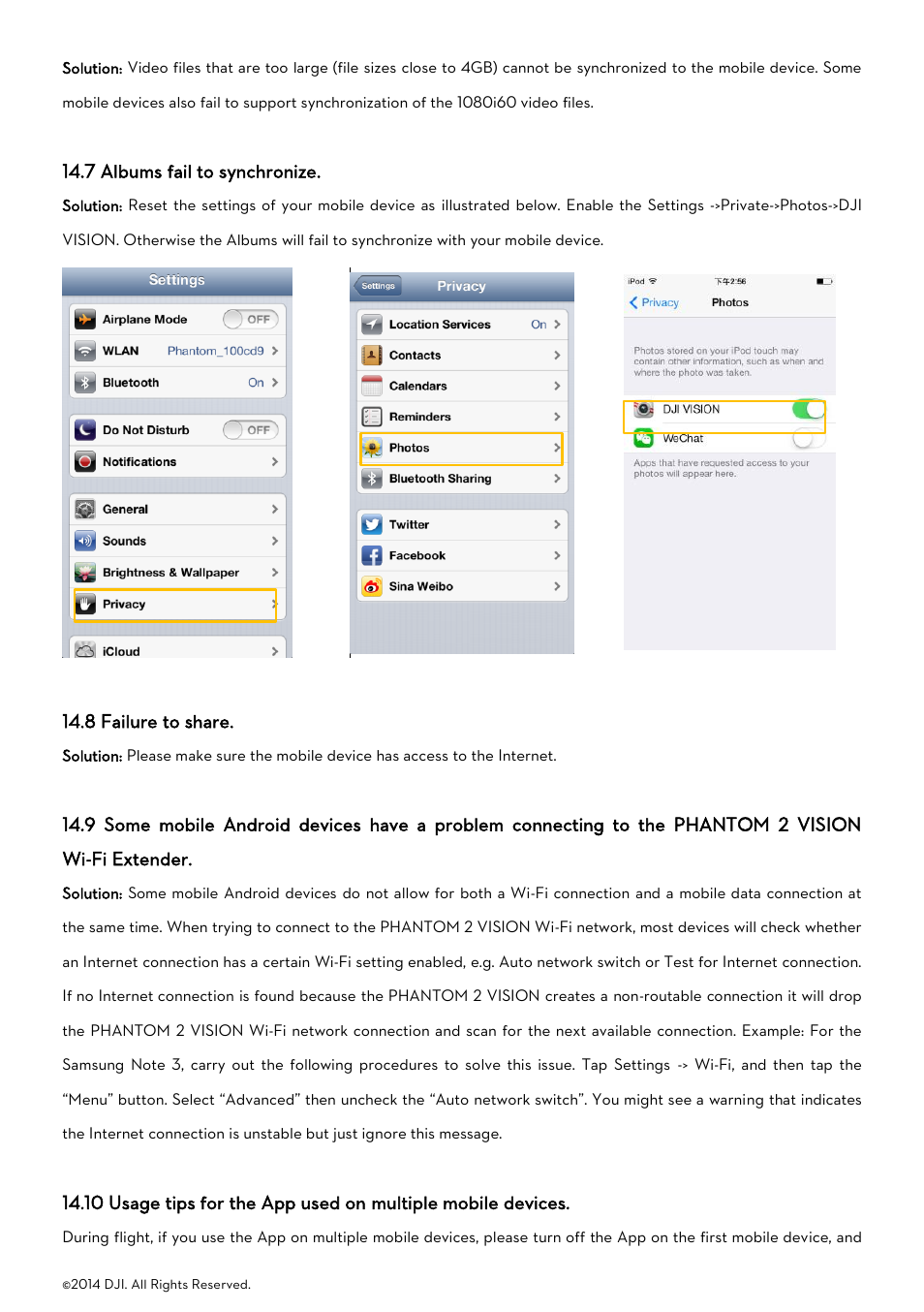 DJI Phantom 2 Vision User Manual User Manual | Page 67 / 71