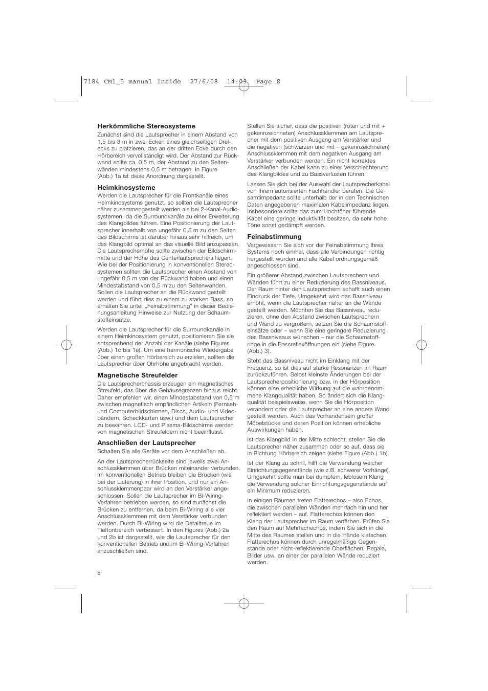 Bowers & Wilkins CM1 User Manual | Page 11 / 52