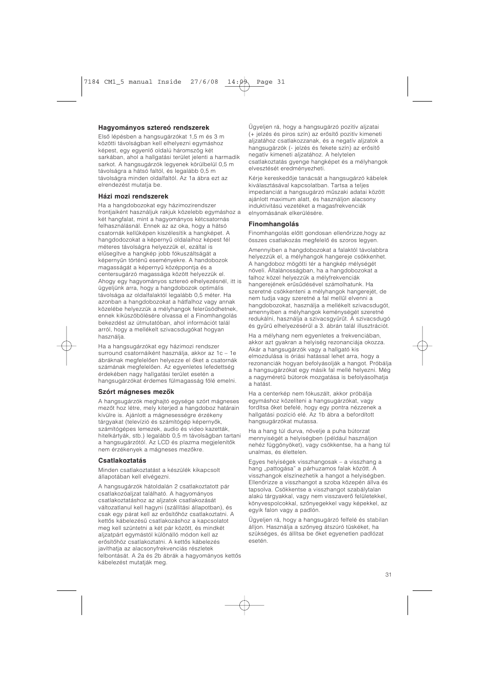 Bowers & Wilkins CM1 User Manual | Page 34 / 52