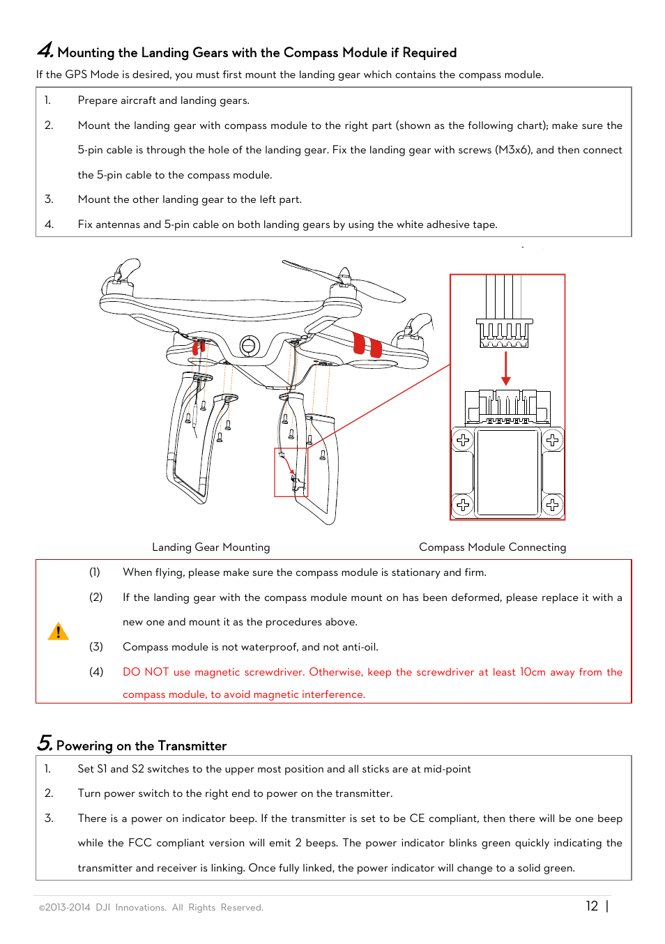 DJI Phantom FC40 User Manual | Page 12 / 31