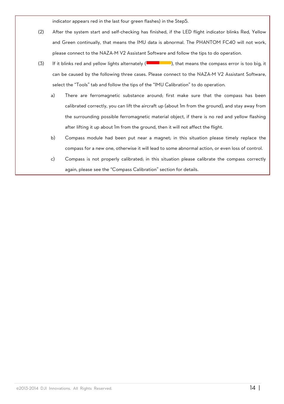 DJI Phantom FC40 User Manual | Page 14 / 31