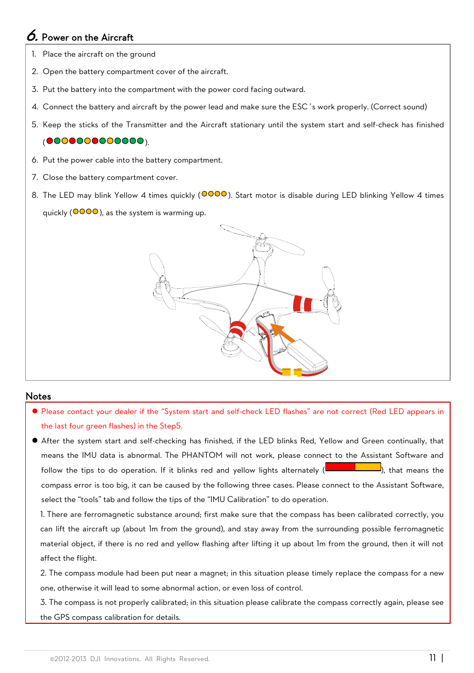 DJI Phantom Quick Start User Manual | Page 11 / 17