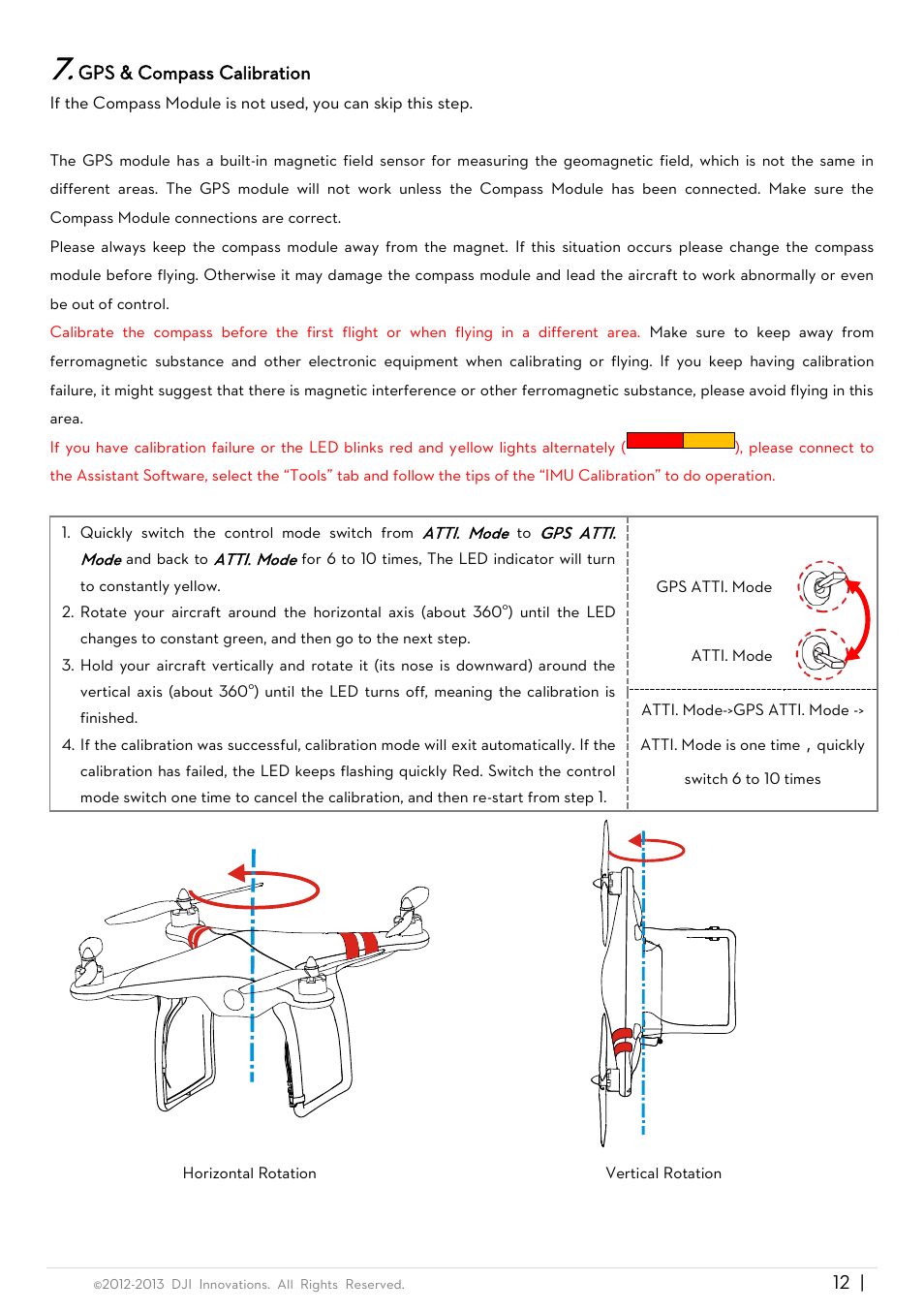 DJI Phantom Quick Start User Manual | Page 12 / 17