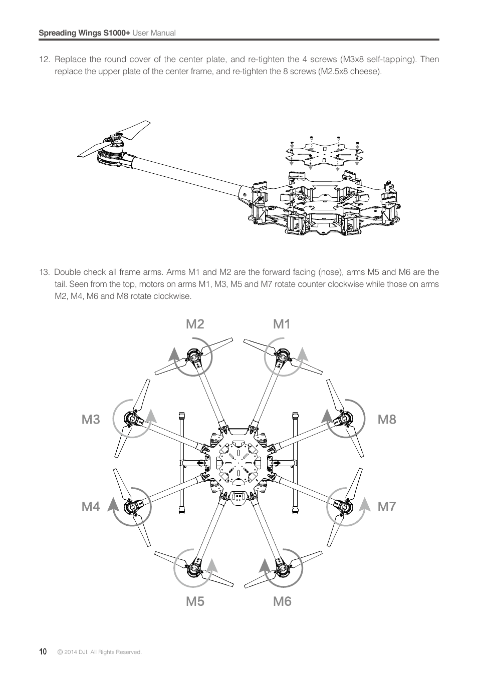 DJI S1000 Plus User Manual | Page 10 / 32